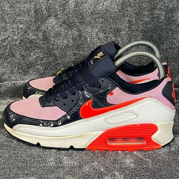 Nike Air Max 90 Cuban Link - Navy Pink Women’s 7.5 - Picture 1 of 8